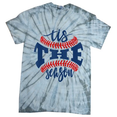 Tis The Season Baseball Softball Lovers Tie-Dye T-Shirt