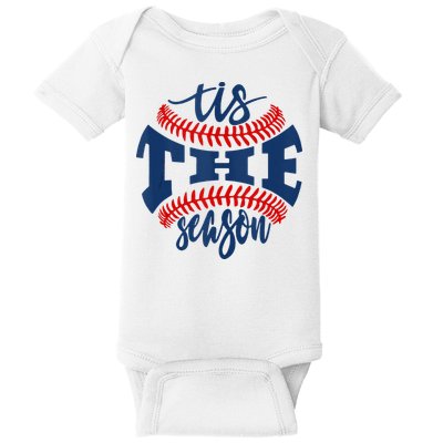 Tis The Season Baseball Softball Lovers Baby Bodysuit