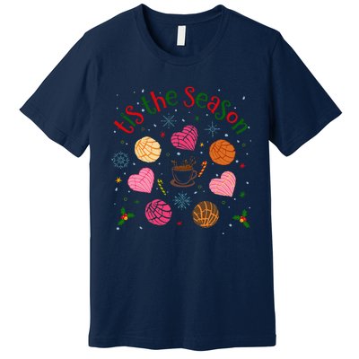 Tis The Season Pan Dulce Sweet Bread Funny Mexican Christmas Premium T-Shirt