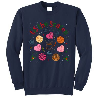 Tis The Season Pan Dulce Sweet Bread Funny Mexican Christmas Tall Sweatshirt