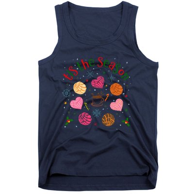 Tis The Season Pan Dulce Sweet Bread Funny Mexican Christmas Tank Top