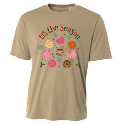 Tis The Season Pan Dulce Sweet Bread Funny Mexican Christmas Cooling Performance Crew T-Shirt