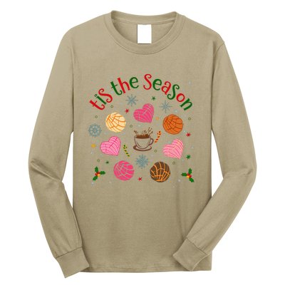 Tis The Season Pan Dulce Sweet Bread Funny Mexican Christmas Long Sleeve Shirt