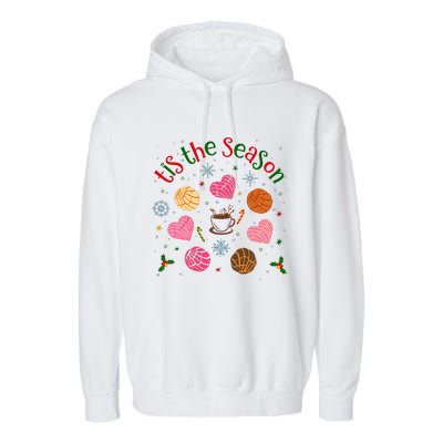 Tis The Season Pan Dulce Sweet Bread Funny Mexican Christmas Garment-Dyed Fleece Hoodie