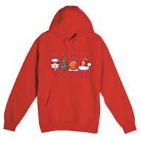 Tis The Season Christmas Xmas Holiday Coffee Baskeball Team Premium Pullover Hoodie