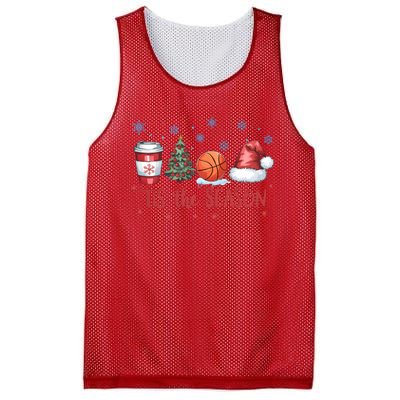 Tis The Season Christmas Xmas Holiday Coffee Baskeball Team Mesh Reversible Basketball Jersey Tank