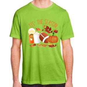 Tis The Season Football Pumpkin Thanksgiving Athletes Cool Gift Adult ChromaSoft Performance T-Shirt