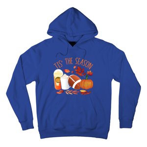 Tis The Season Football Pumpkin Thanksgiving Athletes Cool Gift Hoodie