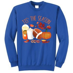 Tis The Season Football Pumpkin Thanksgiving Athletes Cool Gift Sweatshirt