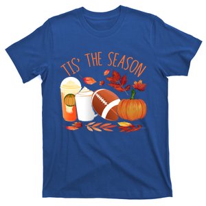 Tis The Season Football Pumpkin Thanksgiving Athletes Cool Gift T-Shirt