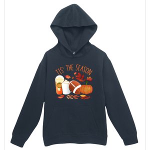 Tis The Season Football Pumpkin Thanksgiving Athletes Cool Gift Urban Pullover Hoodie