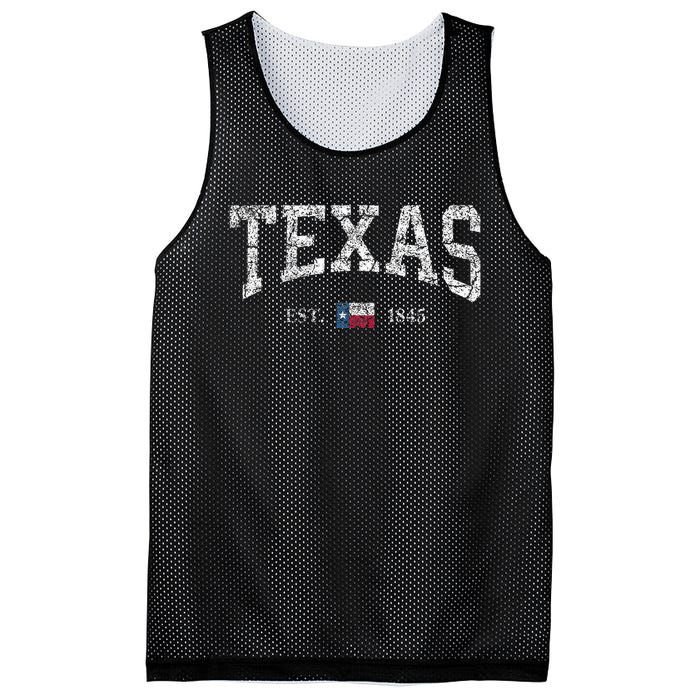 Texas Texas State Flag Distressed Mesh Reversible Basketball Jersey Tank