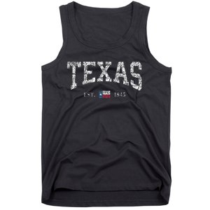 Texas Texas State Flag Distressed Tank Top