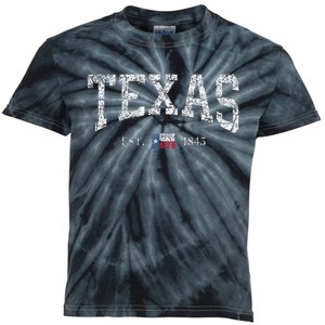 Texas Texas State Flag Distressed Kids Tie-Dye T-Shirt