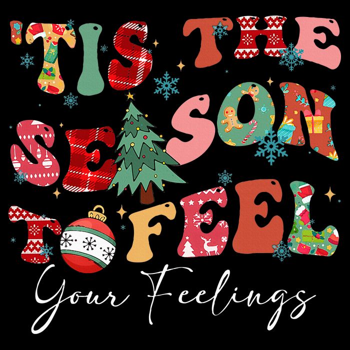 Tis The Season To Feel Your Feelings Christmas Mental Health Bucket Hat