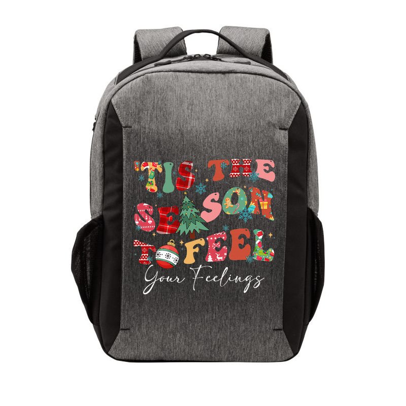 Tis The Season To Feel Your Feelings Christmas Mental Health Vector Backpack