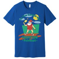 Tis The Season For Vacation Pickleball Fun Santa Claus Meme Great Gift Premium T-Shirt