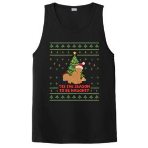 Tis The Season To Be Naughty Gingerbread Couple Christmas Great Gift PosiCharge Competitor Tank