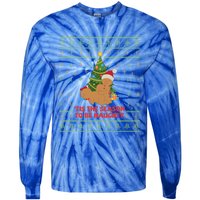 Tis The Season To Be Naughty Gingerbread Couple Christmas Great Gift Tie-Dye Long Sleeve Shirt