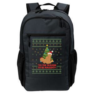 Tis The Season To Be Naughty Gingerbread Couple Christmas Great Gift Daily Commute Backpack