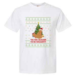 Tis The Season To Be Naughty Gingerbread Couple Christmas Great Gift Garment-Dyed Heavyweight T-Shirt