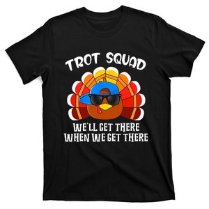 Turkey Trot Squad Funny Thanksgiving Running T-Shirt