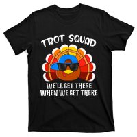 Turkey Trot Squad Funny Thanksgiving Running T-Shirt