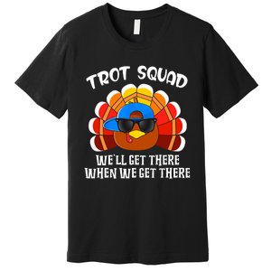 Turkey Trot Squad Funny Thanksgiving Running Premium T-Shirt