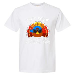 Turkey Trot Squad Funny Thanksgiving Running Garment-Dyed Heavyweight T-Shirt