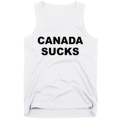 Top That Says CANADA SUCKS Funny Anti Canadian Tank Top