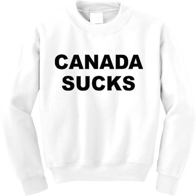 Top That Says CANADA SUCKS Funny Anti Canadian Kids Sweatshirt