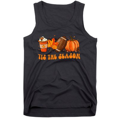 Tis The Season Football Football Fall Thanksgiving Tank Top