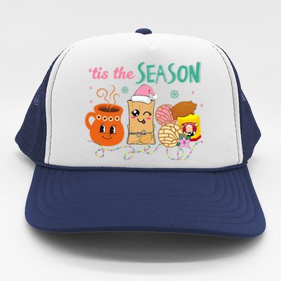 Tis The Season Concha Pan Dulce Tamales Mexican Christmas Trucker Hat