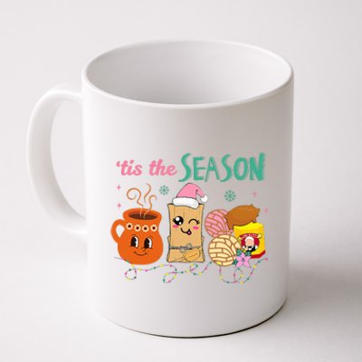 Tis The Season Concha Pan Dulce Tamales Mexican Christmas Coffee Mug