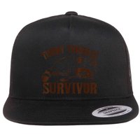 Tummy Troubles Survivor Gift Flat Bill Trucker Hat