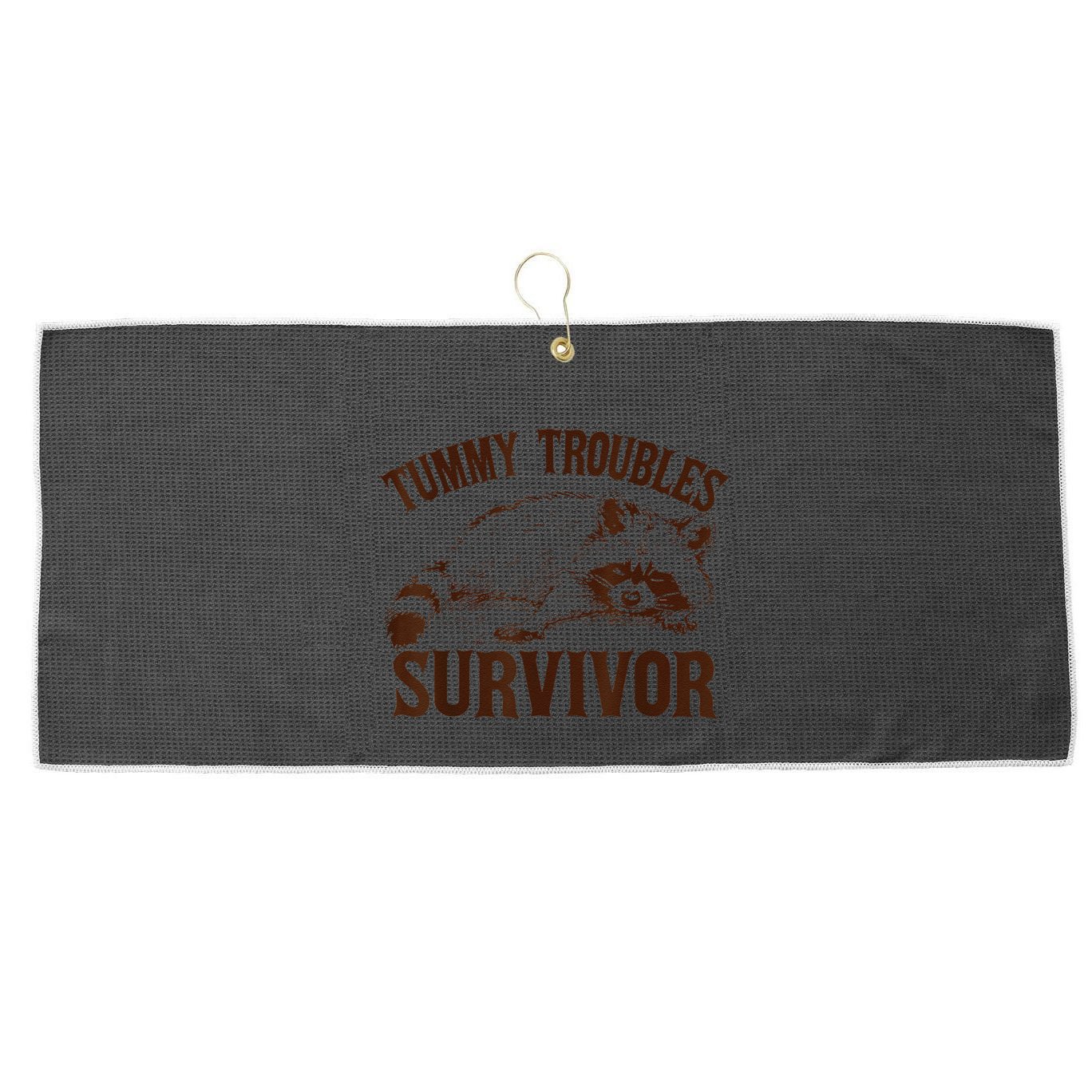 Tummy Troubles Survivor Gift Large Microfiber Waffle Golf Towel