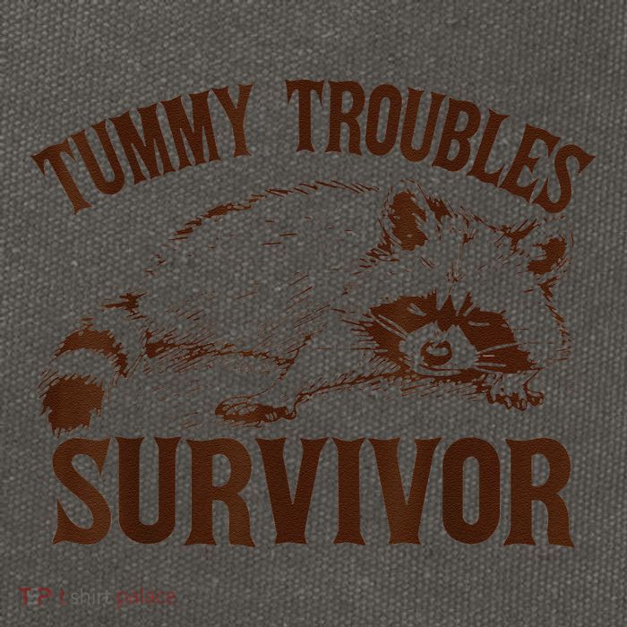 Tummy Troubles Survivor Gift Cotton Canvas Backpack