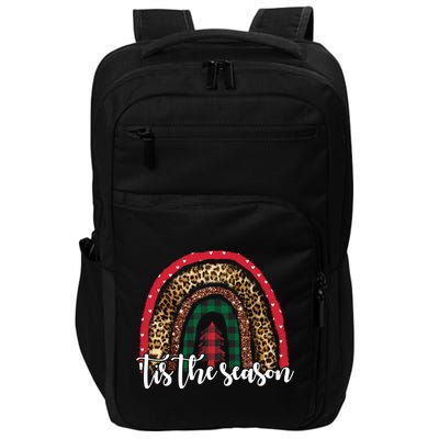 Tis The Season Holiday Rainbow Cute Christmas Impact Tech Backpack