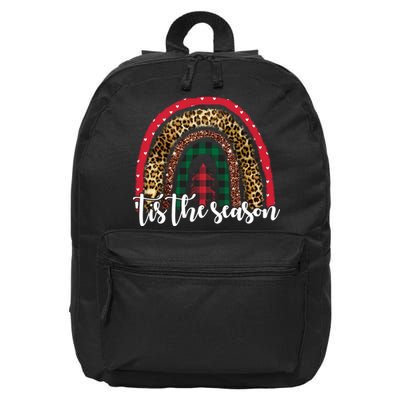 Tis The Season Holiday Rainbow Cute Christmas 16 in Basic Backpack
