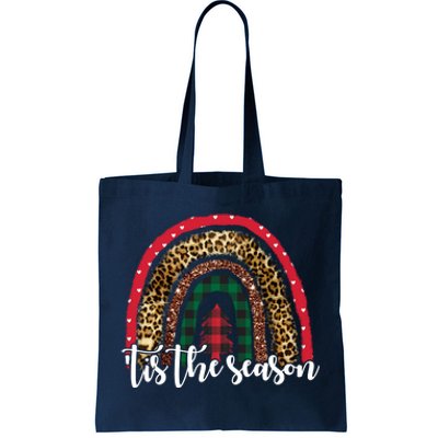 Tis The Season Holiday Rainbow Cute Christmas Tote Bag