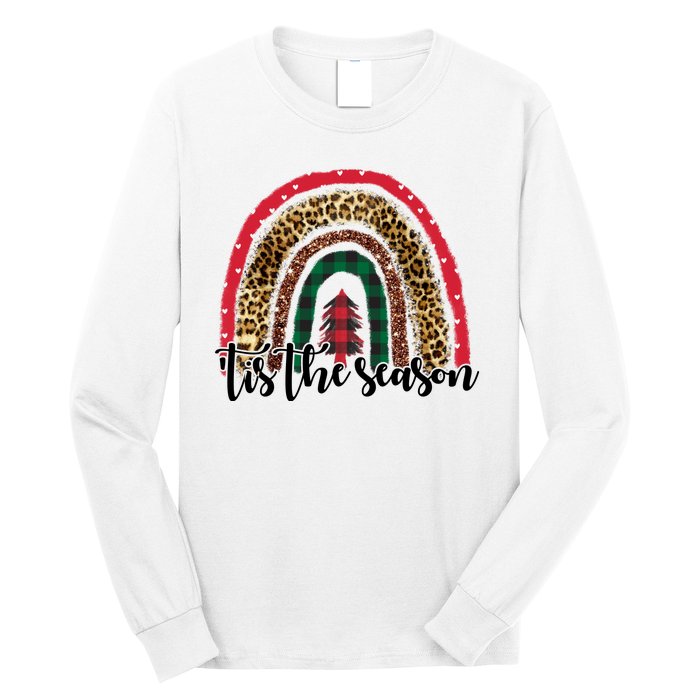 Tis The Season Holiday Rainbow Cute Christmas Long Sleeve Shirt