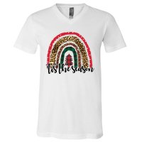 Tis The Season Holiday Rainbow Cute Christmas V-Neck T-Shirt