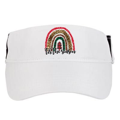 Tis The Season Holiday Rainbow Cute Christmas Adult Drive Performance Visor