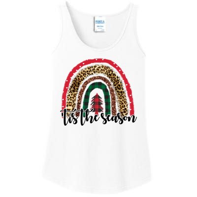 Tis The Season Holiday Rainbow Cute Christmas Ladies Essential Tank