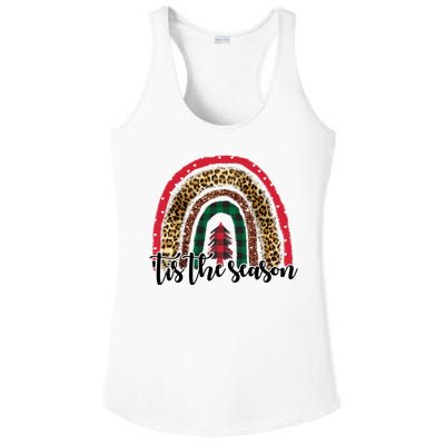 Tis The Season Holiday Rainbow Cute Christmas Ladies PosiCharge Competitor Racerback Tank