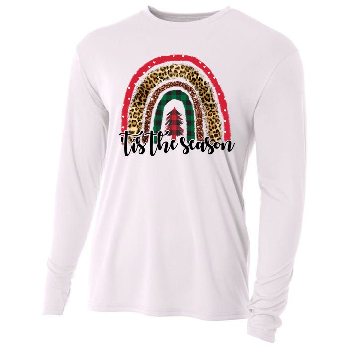 Tis The Season Holiday Rainbow Cute Christmas Cooling Performance Long Sleeve Crew