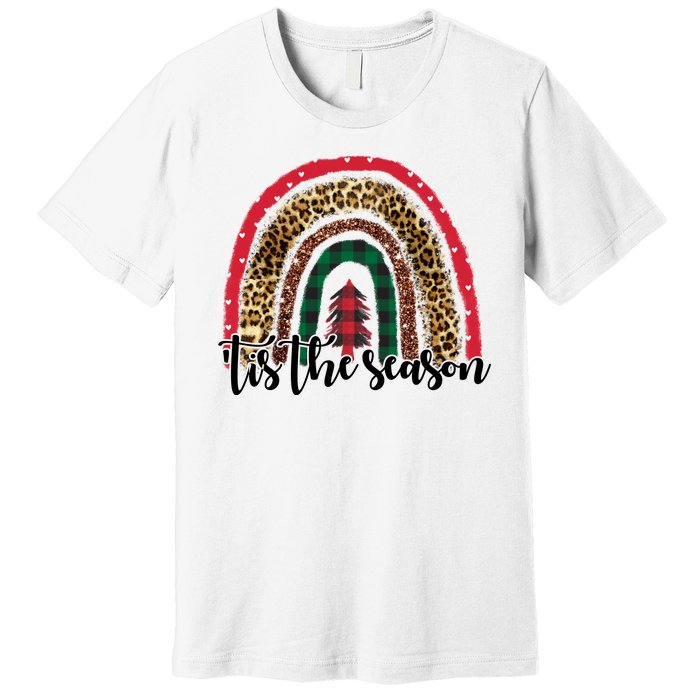 Tis The Season Holiday Rainbow Cute Christmas Premium T-Shirt