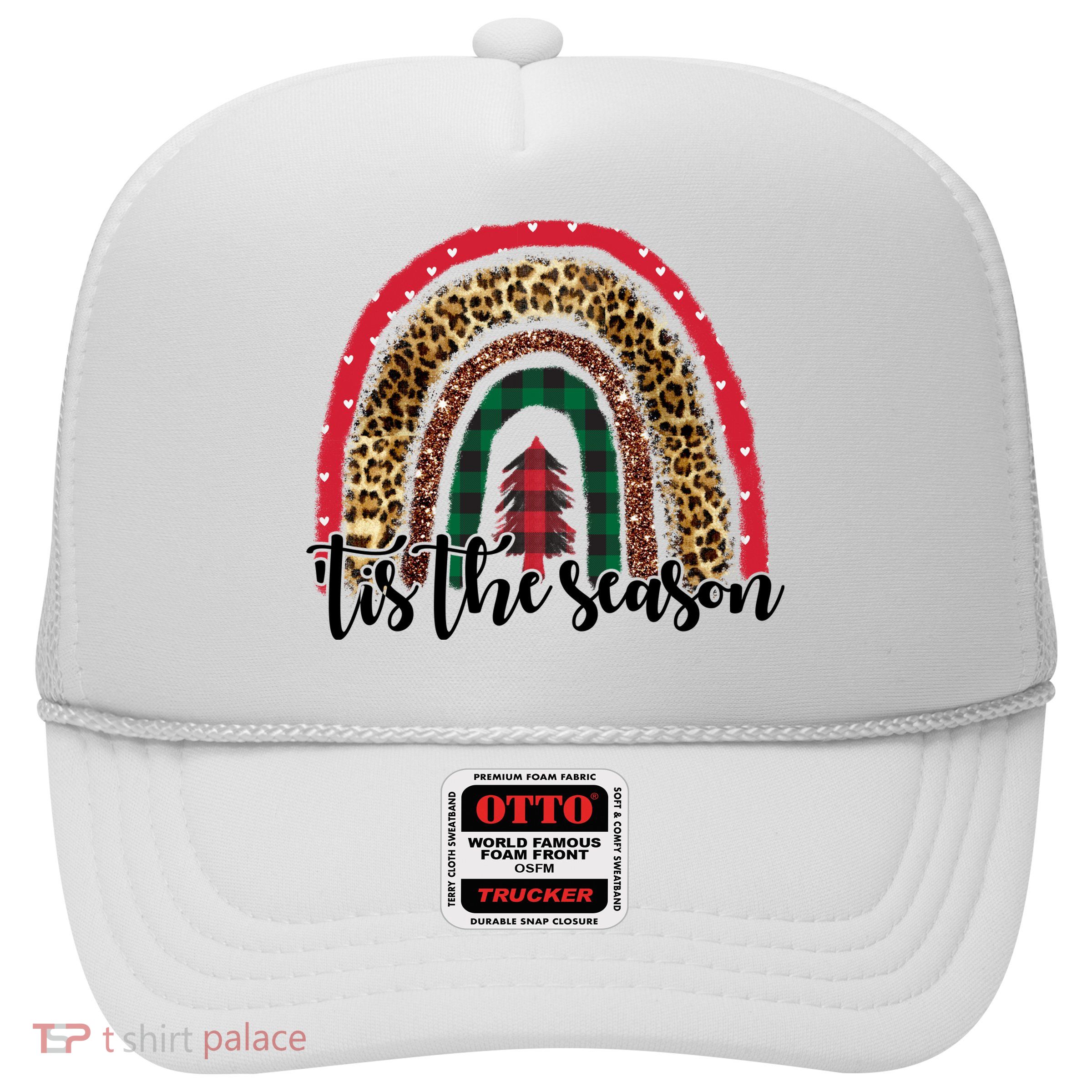 Tis The Season Holiday Rainbow Cute Christmas Trucker Hat
