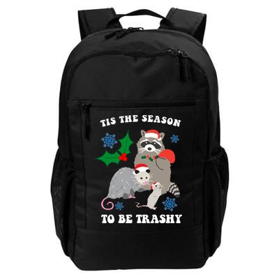 Tis The Season To Be Trashy Funny Raccoon Christmas Backpack