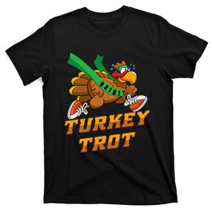 Turkey Trot Squad Funny Thanksgiving Running T-Shirt